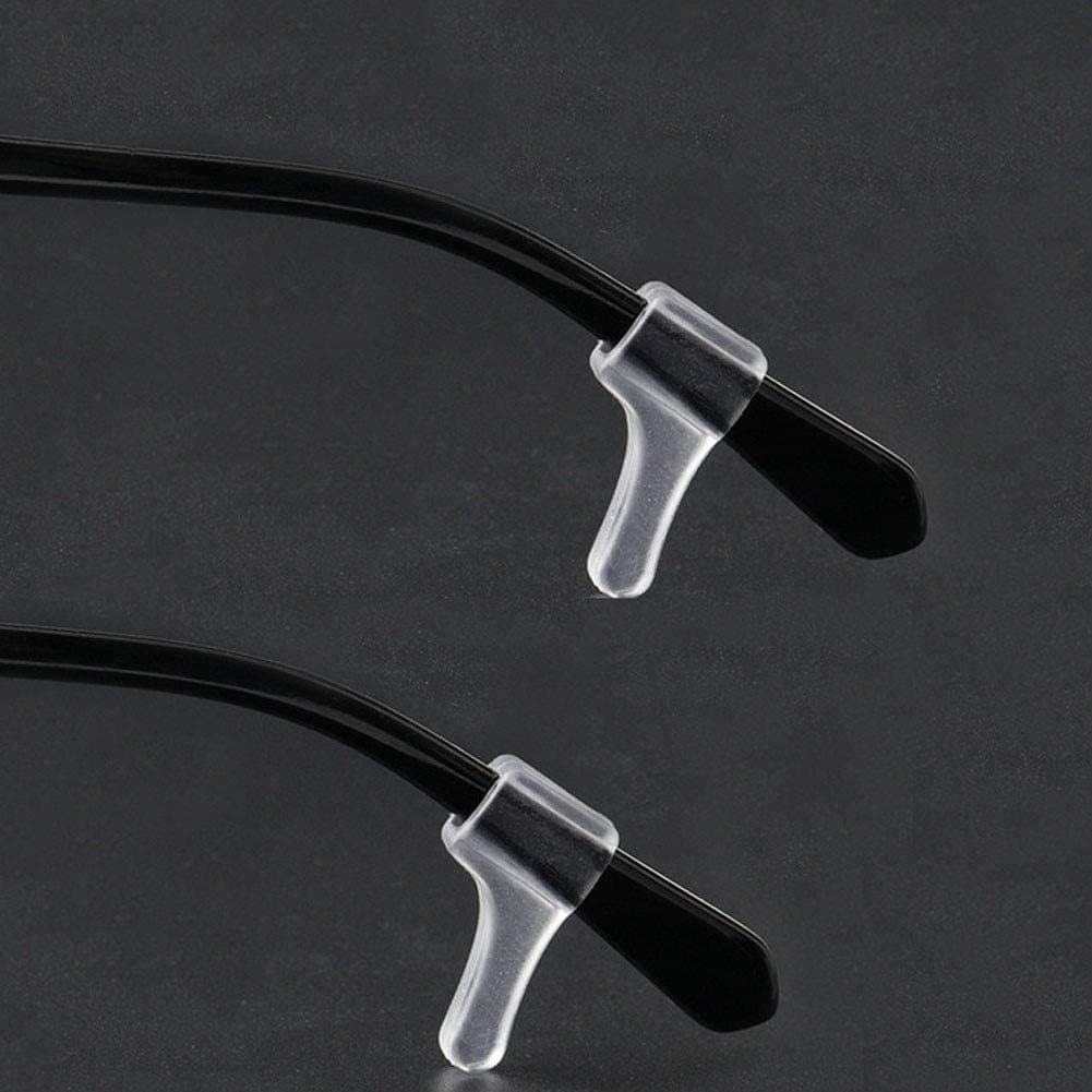 Ganchos de silicone antiderrapantes para óculos, acessórios anti-queda e anti-queda, ganchos para hastes de óculos, aces