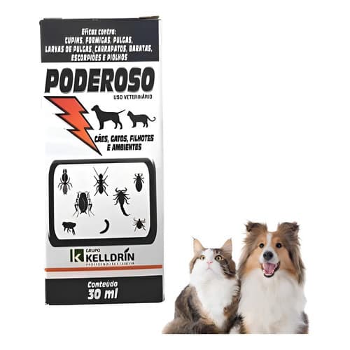 Poderoso 25 Ce Inseticida Cupim Pulga Carrapato Barata - Kelldrim
