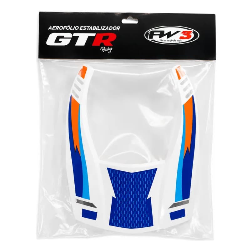 Aerofólio Estabilizador Capacete Fw3 Fechado Gt Gtn Gtr Gtx Branco-azul