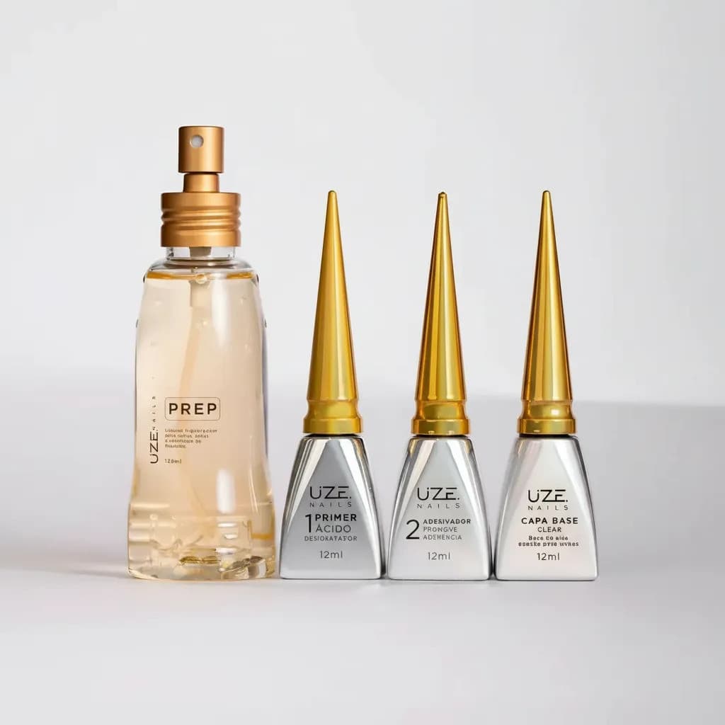 Kit Anti Infiltração - Step 1 E 2,capa Base E Prep Uze Nails