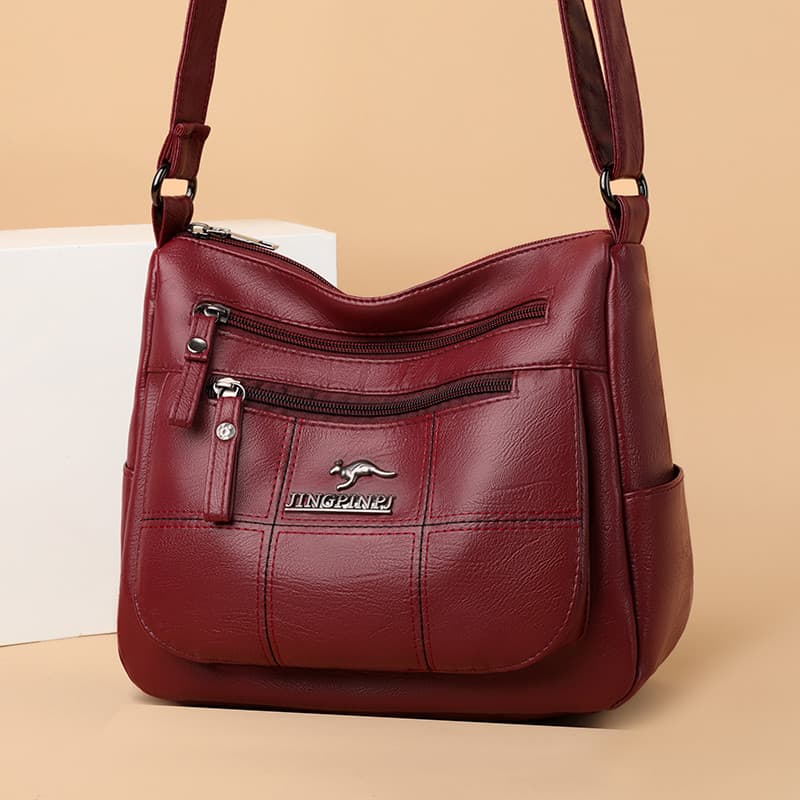 Bolsa feminina 2026 novo estilo Multi-camada mensageiro bolsa feminina moda All-Match mãe saco grande capacidade senhora