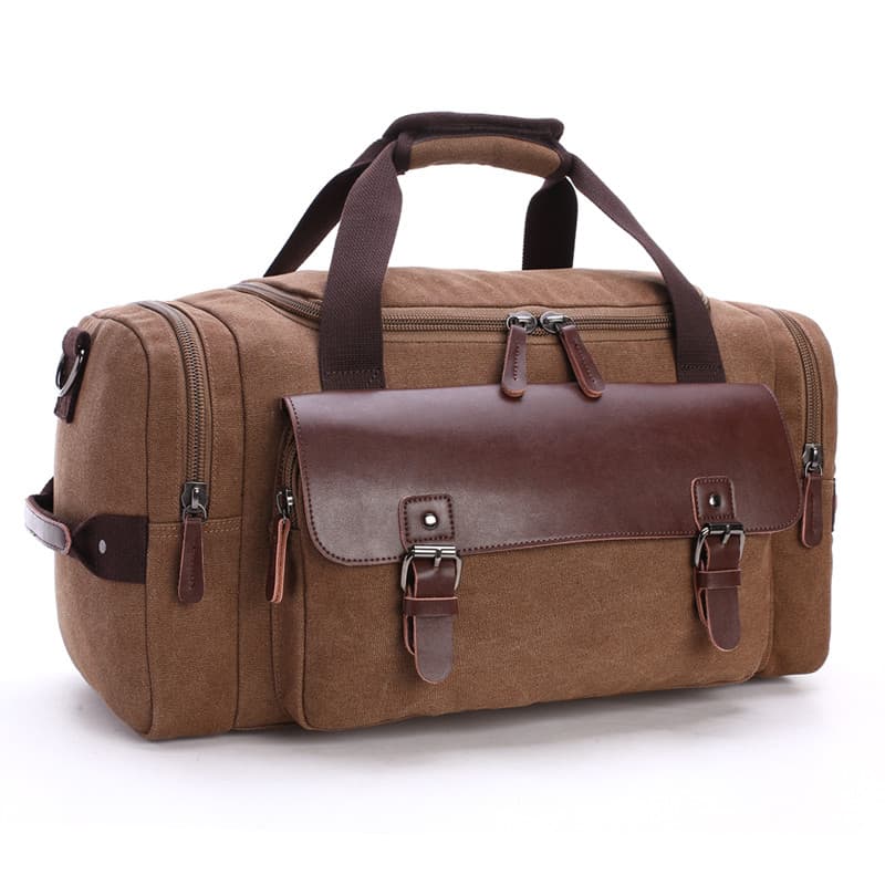 Bolsa de viagem masculina de grande capacidade, bolsa de bagagem de viagem de negócios de curta distância, bolsa de lona
