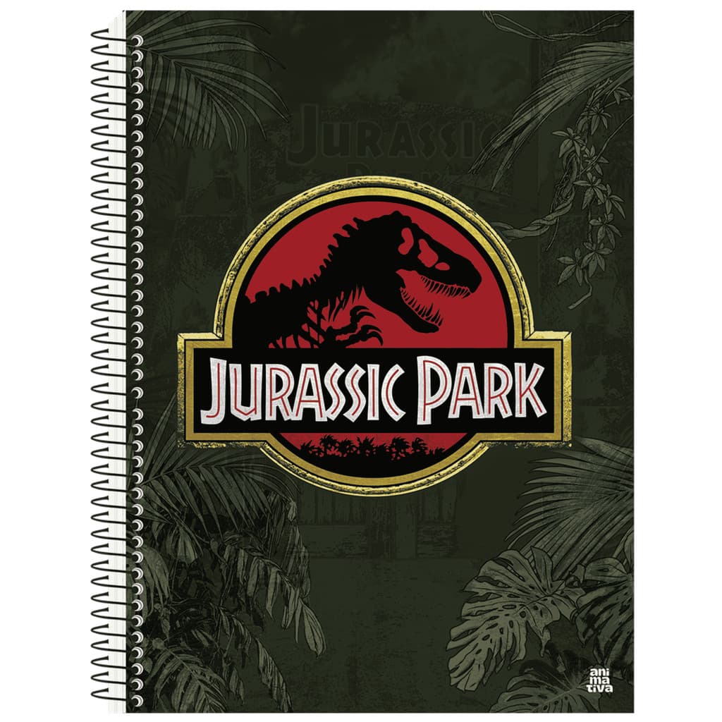 Caderno Universitário 1M  80fls Jurassic Park