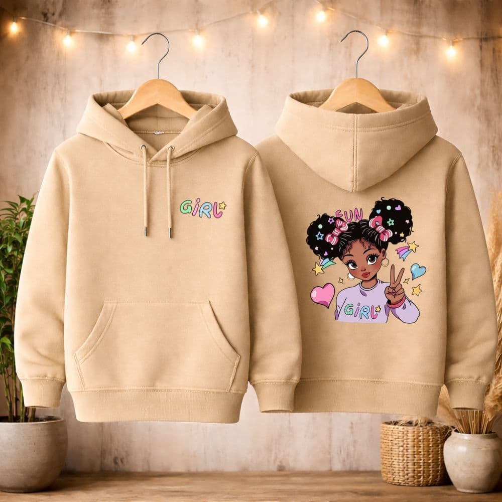 Moletom juvenil e infantil meninas boneca girl blusa de frio premium de algodão tam 02 a 16