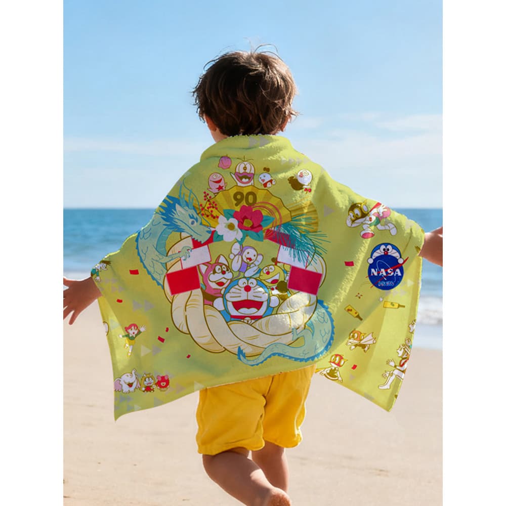 NASA Co-Branded Doraemon Doraemon Toalha de Banho Toalha Crianças Adulto Ginásio Natação Toalha de Banho Toalha Absorven