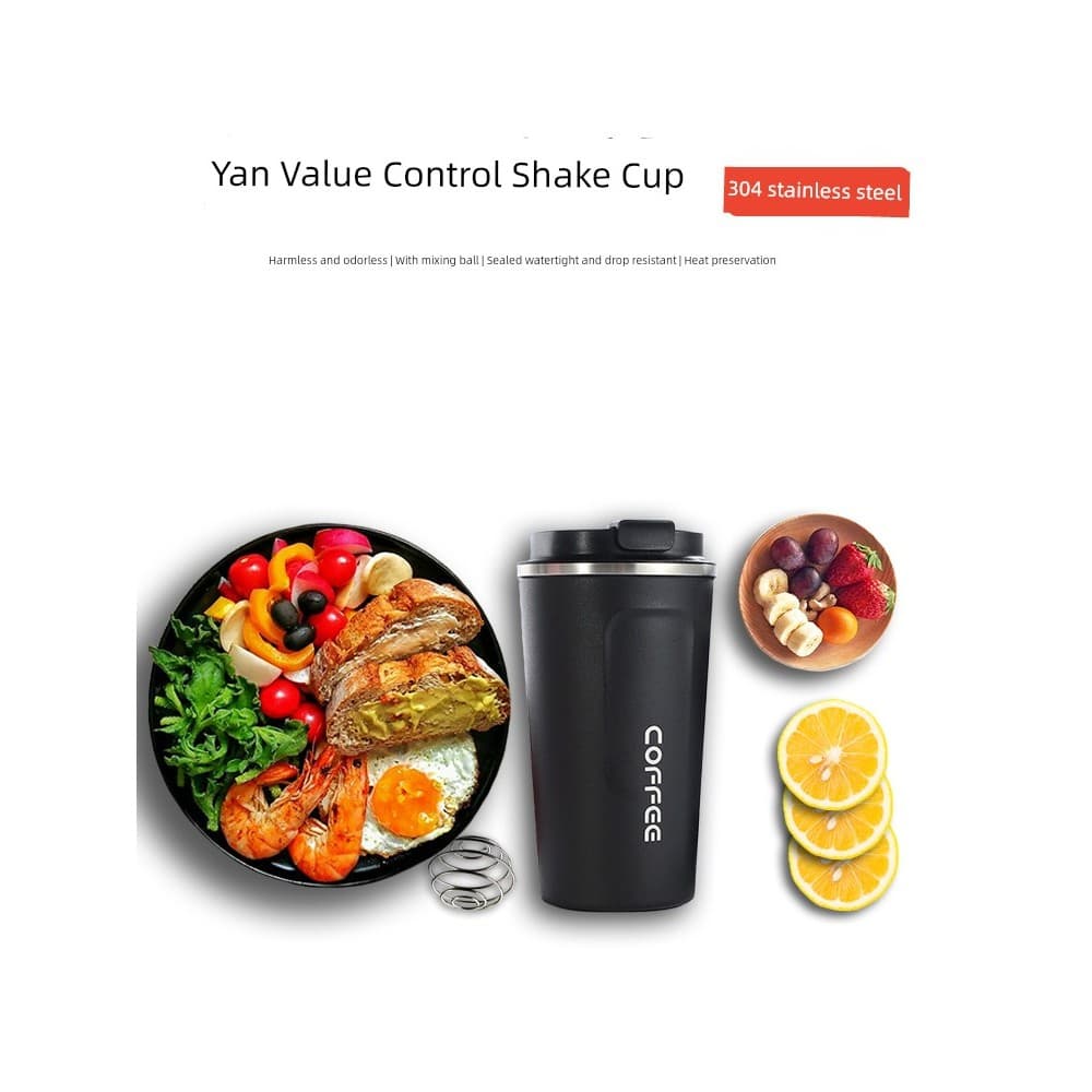 GWHEY Shaker copo de Fitness esportes copo água 304 isolamento aço inoxidável mexendo Milkshake copo proteína café em pó