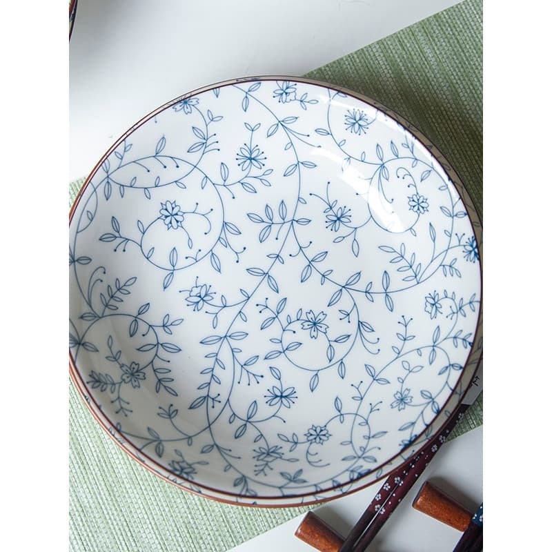 Underglaze combinação de cores talheres pratos Jingdezhen placa de cerâmica prato doméstico High-End prato de jantar Dis