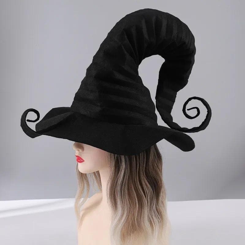 Novo Estoque Chapéu De Bruxa De Halloween Com Maldição Preta E Corda À Prova De Vento