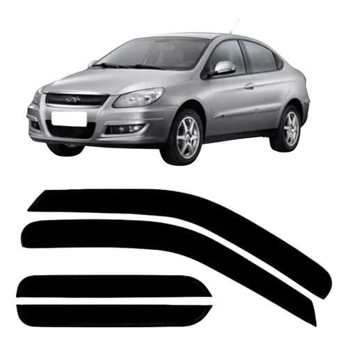 Calha De Chuva Acrilica Fumê Ciel Sedan 2010 A 2017 4 Portas