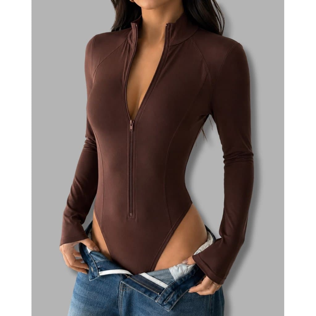 Body Blusa Feminino Manga Longa Body Justo Segunda Pele Térmico para Frio