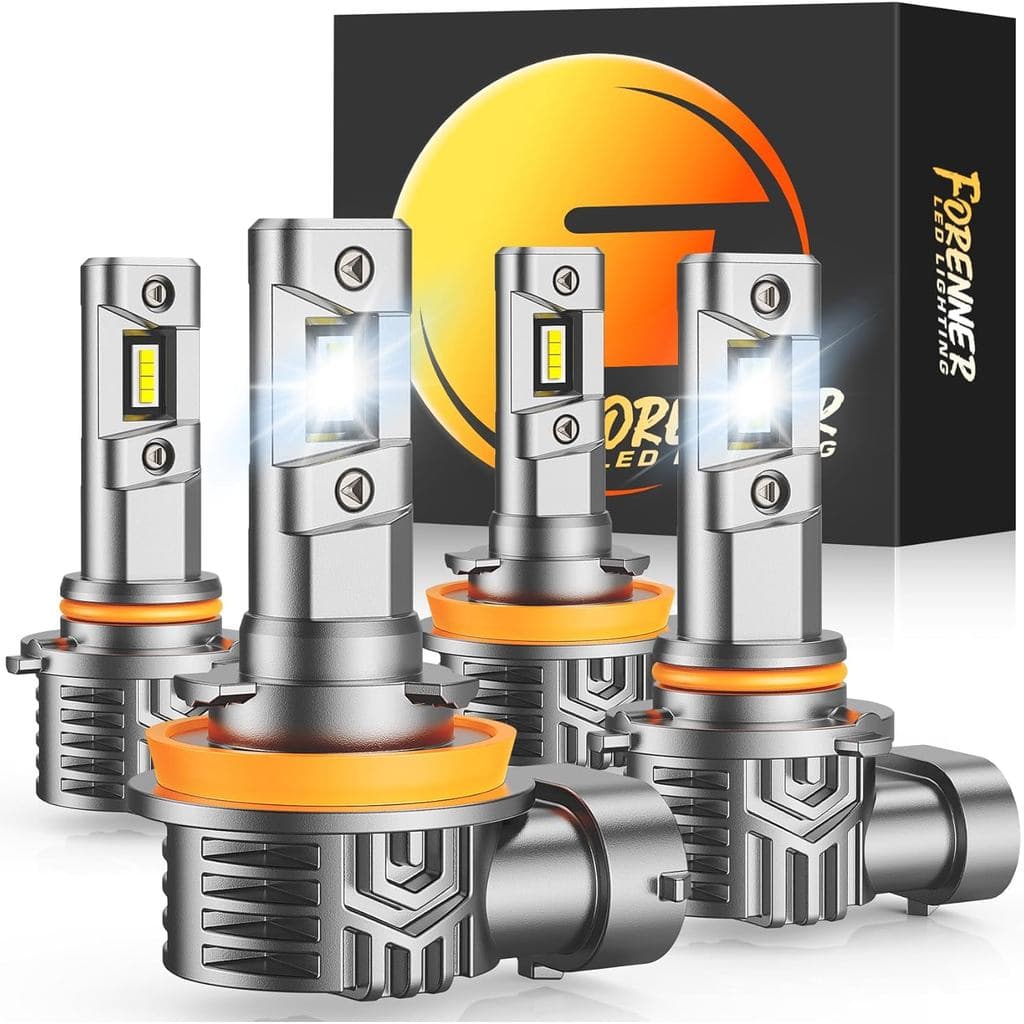 Conjunto de Lâmpadas LED FAHREN H11 9005, 40000 LM de Super Brilho, Tamanho 1:1, Fácil Instalação, Lâmpada de Condução H