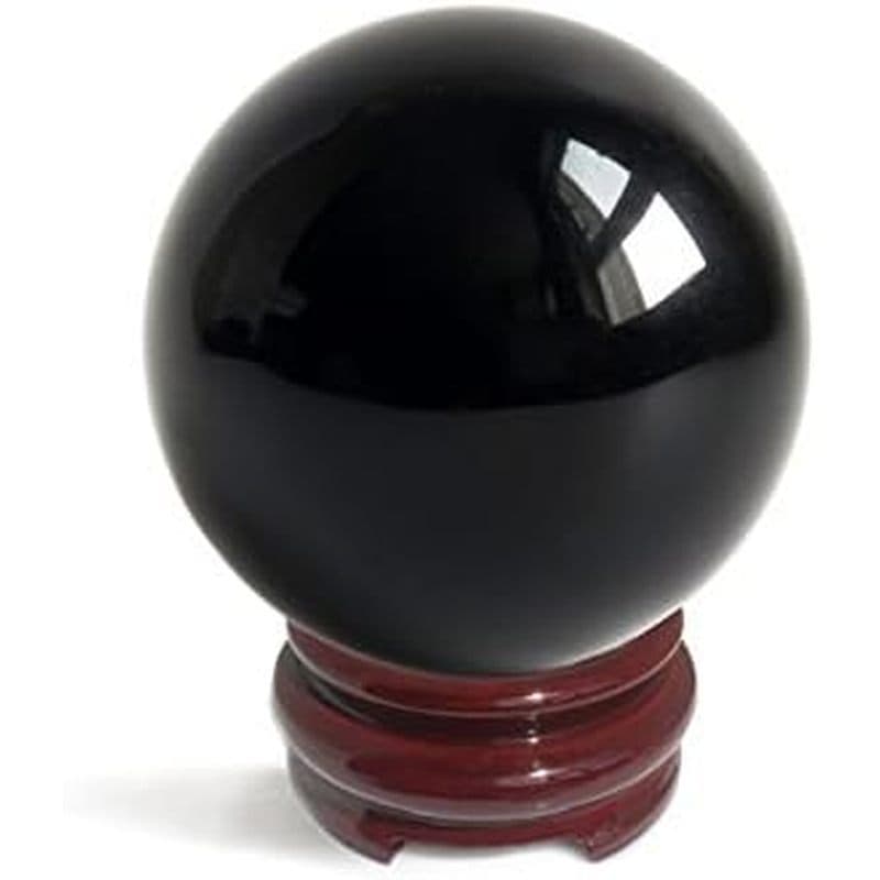 Bola de cristal de obsidiana 40 polegadas adequada para espelho mágico, Feng Shui, meditação, cura, adivinhação, decoraç