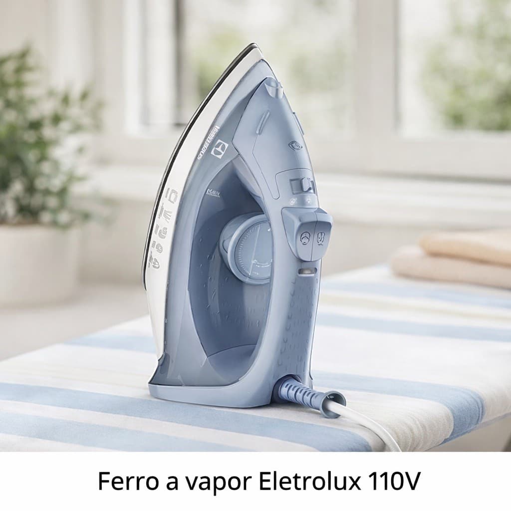 Ferro de Passar a Seco e Vapor Electrolux Efficient ESI10 Base Antiaderente Azul - 110V