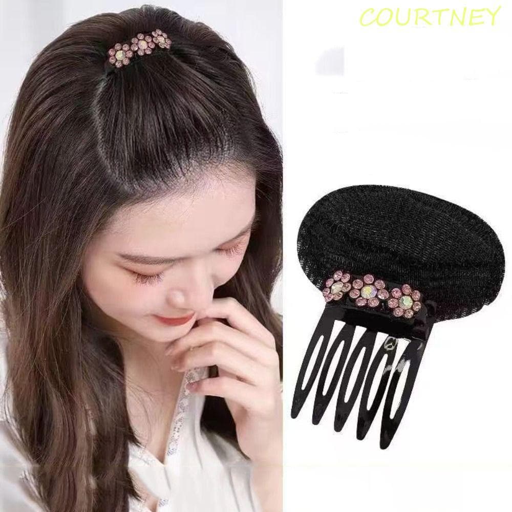 Ferramenta De Estilo De Cabelo DIY COURTNEY , Almofada De Cabeça Com Flor De Esponja , Acessórios