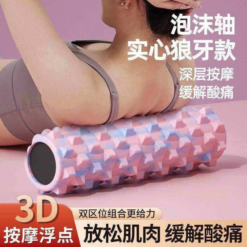 Rolo de espuma sólida Mace relaxamento muscular rolo profissional Yoga Pilates massagem rolo volta fogão iniciante
