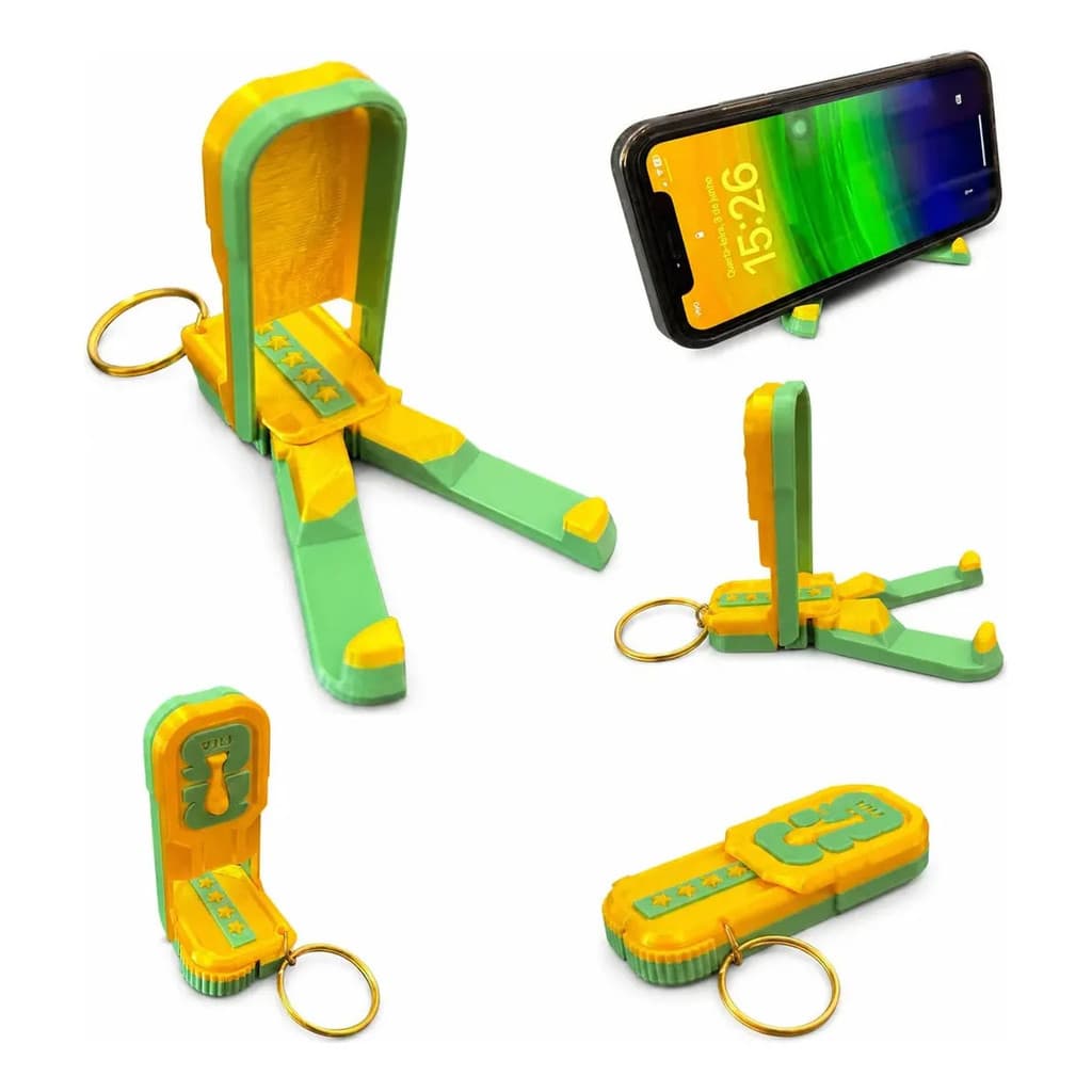 Chaveiro Suporte De Celular Temático Sensorial Brasil Copa