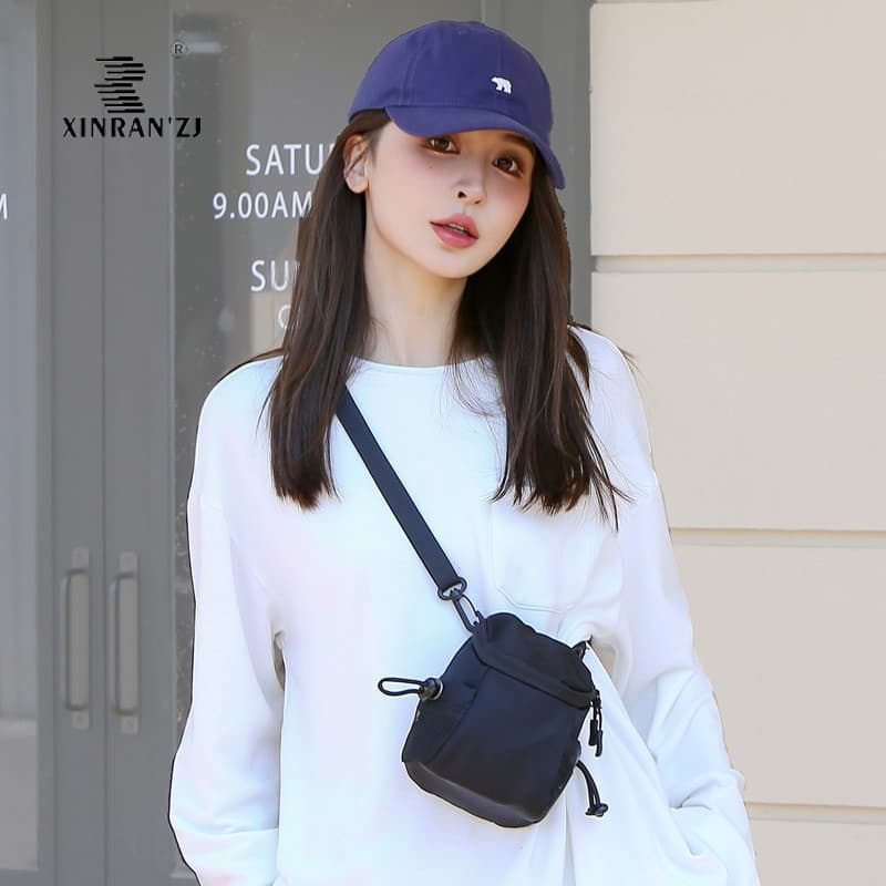 Leve à prova dwaterproof água Mini pequeno quadrado saco feminino saco do mensageiro Commuter esportes preto caixa regis