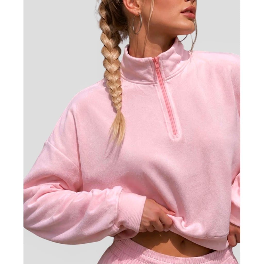Blusa Moletom Feminina de Frio Flanelado Blusão Casaco Peluciado INVERNO