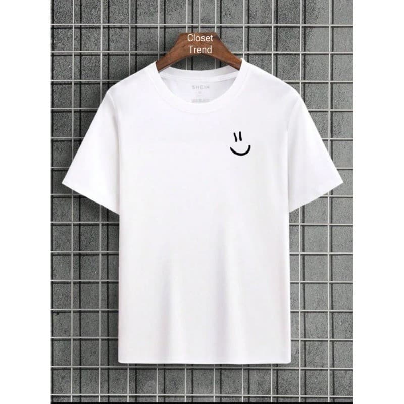 Camiseta Masculina SMILLE Básica Estampada Malha 100% Algodão Sorriso