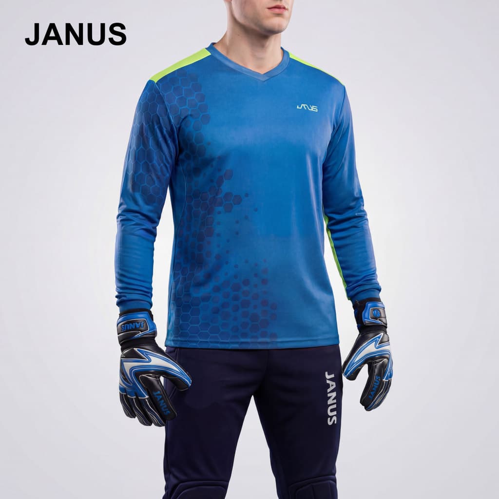 JANUS cotovelo esponja proteção engrossado outono inverno à prova de frio futebol goleiro roupas superior JA522