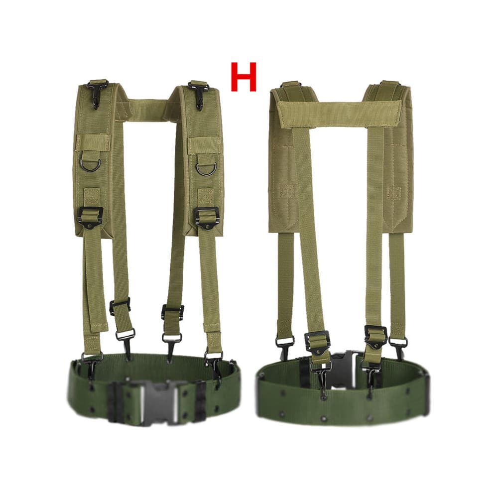 Ventilador militar cos alça tática multifuncional ao ar livre Real cs cinto em forma de H alça de ombro peito pendurado