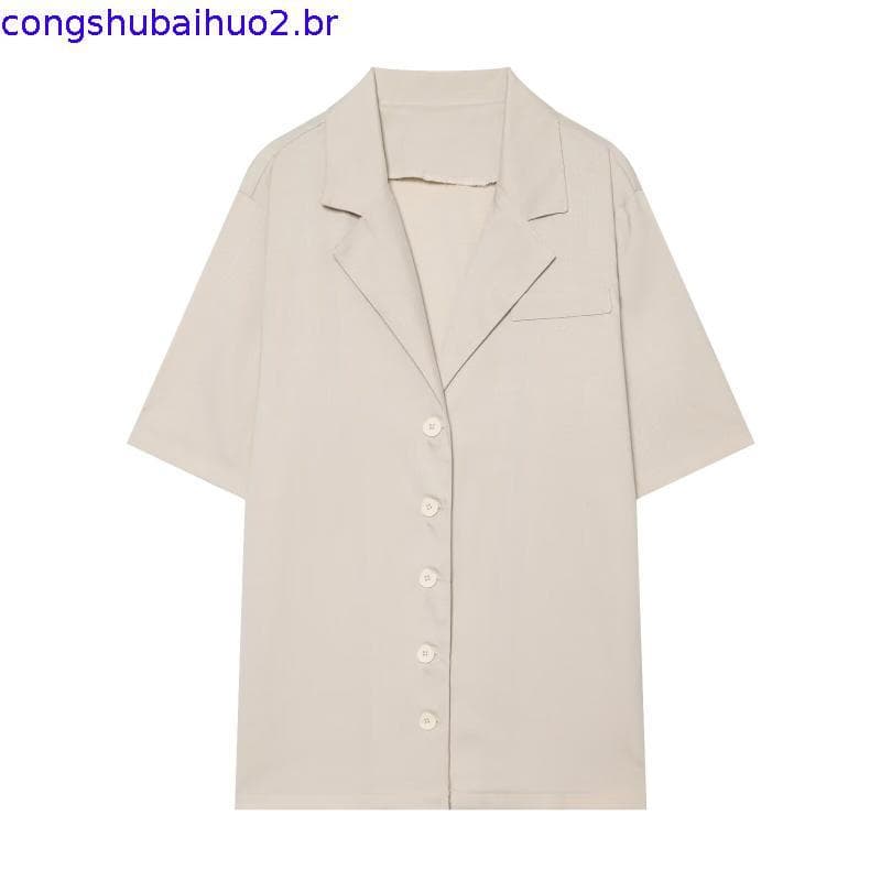 Vestido Feminino Elegante e Ajustado, Cor Sólida, Gola Reversível, Manga Curta, Vestido Mini de Botões, Vestido para Fes