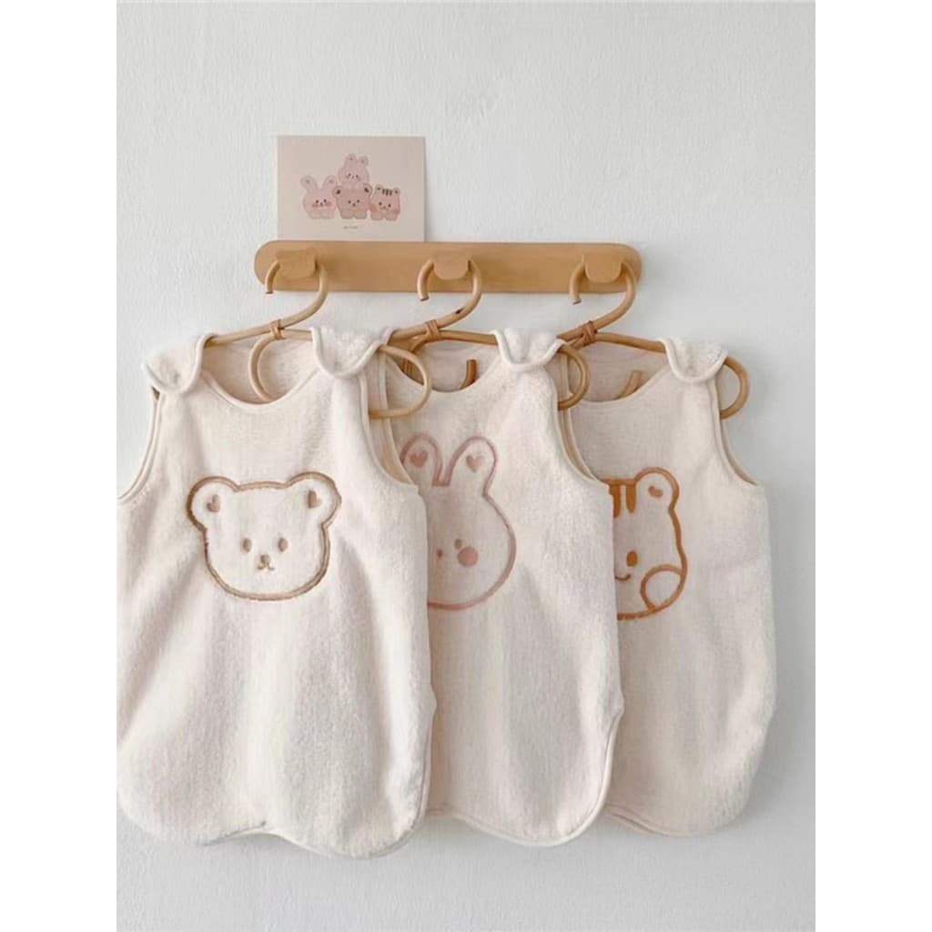Ins estilo coreano novo estilo outono inverno bebê saco de dormir colete estilo flanela Anti-pontapé colcha bebê criança
