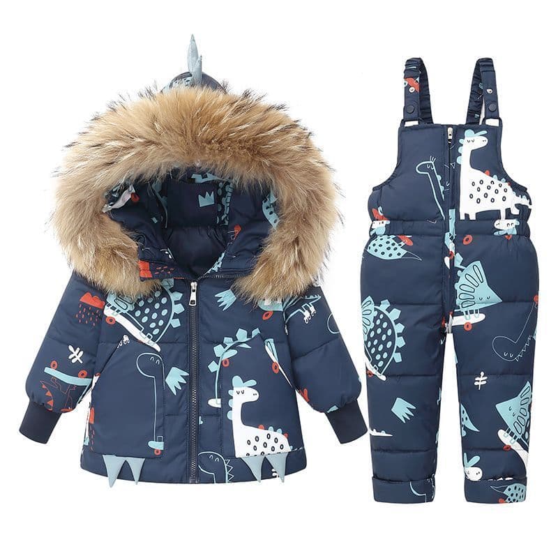 Crianças jaqueta meninas bebê menino terno engrossado crianças jaqueta inverno bebê roupas de inverno terno de duas peça