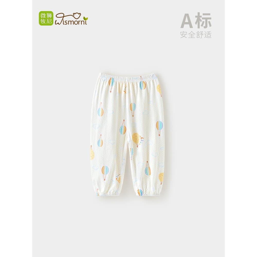 Micro leão Muni masculino feminino bebê Mosquito calças primavera verão puro algodão estilo fino calças do bebê da crian