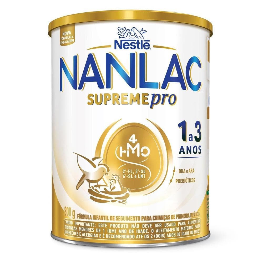 Fórmula Infantil de Seguimento Para Crianças De Primeira Infância Nanlac Supreme Pro 800g