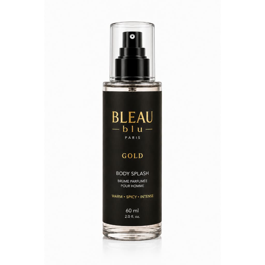 Body Splash Gold Masculino 60ml BLEAU Blu | Inspiração Olfativa Malbec Pure Gold | Sofisticado e Marcante
