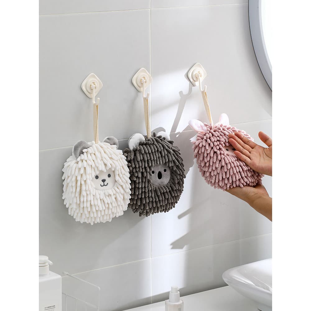 Toalha de mão japonesa de Chenille, toalha de mão pendurada, cozinha, espessada, absorvente, secagem rápida, banheiro, p
