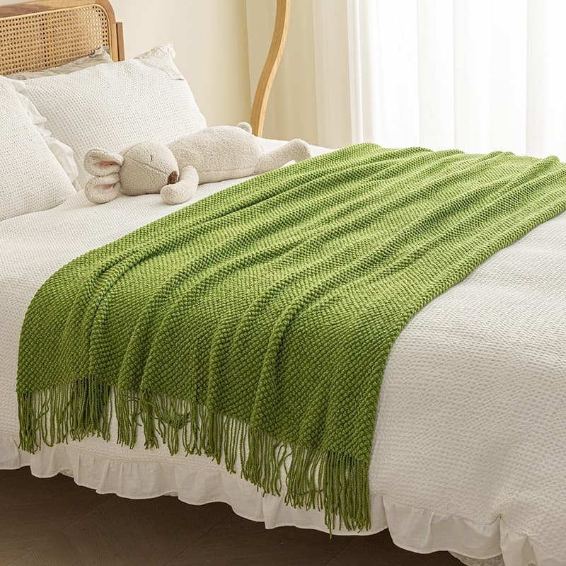 Estilo nórdico Retro cobertor de malha b & bb decoração cabeceira cobertor cama combinando luz luxo Nap cobertor xale ca