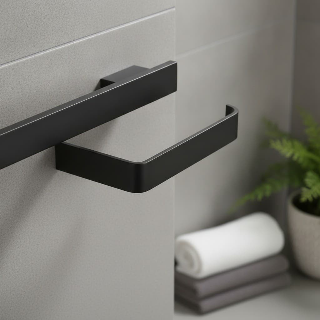Kit Acessórios Banheiro Moderno Metal Luxo Premium 3 Pecas Design Minimalista Alta Durabilidade