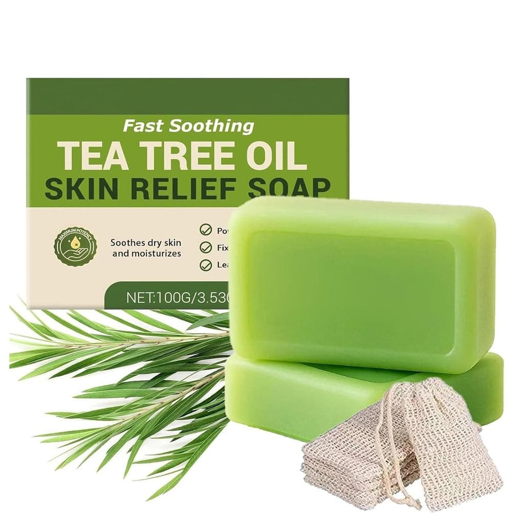 Sabonete Antifúngico Lyvona, Sabonete com Óleo de Tea Tree, Ingredientes com Óleo de Tea Tree, para Uso Diário e Limpeza
