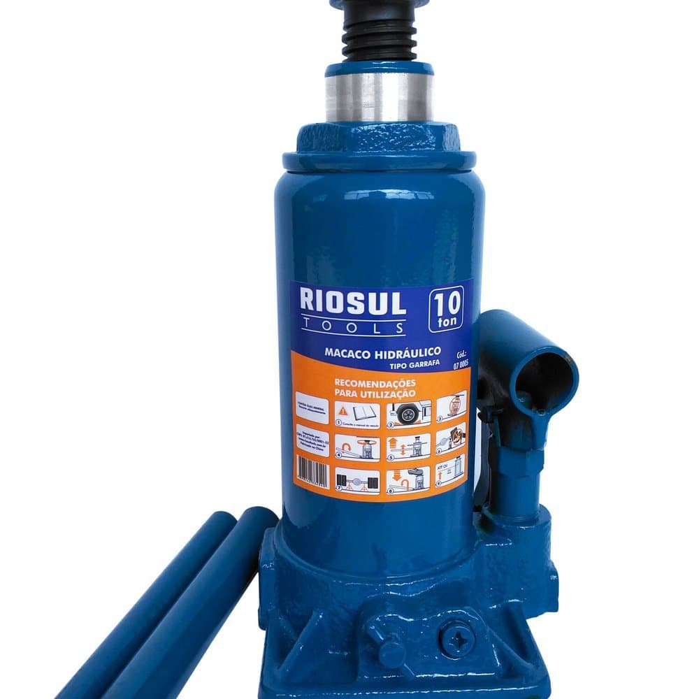 MACACO HIDRAULICO TIPO GARRAFA 10 TON - RIOSULTOOLS