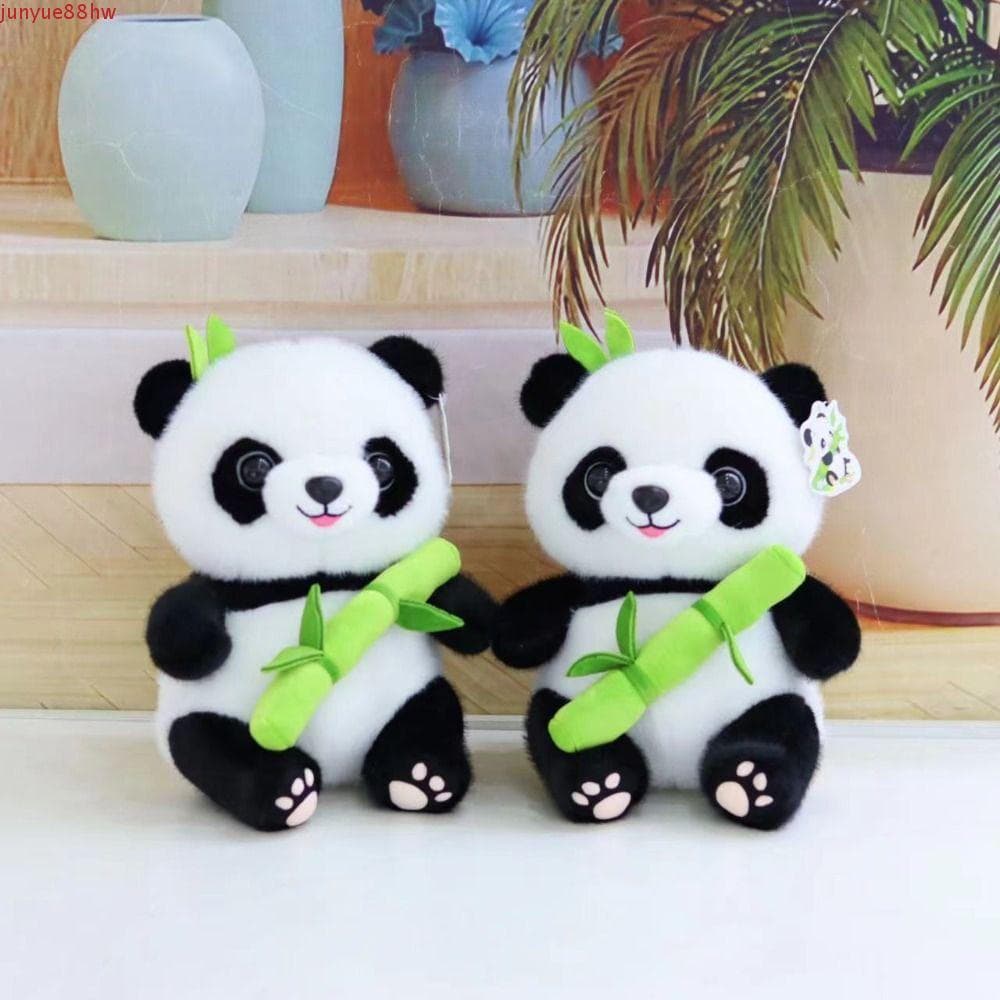 JUNYUE Kawaii Panda , Recurso De Abraço Para Crianças Brinquedo De Pelúcia , Boneca De Urso Macia Tamanho 25 Cm