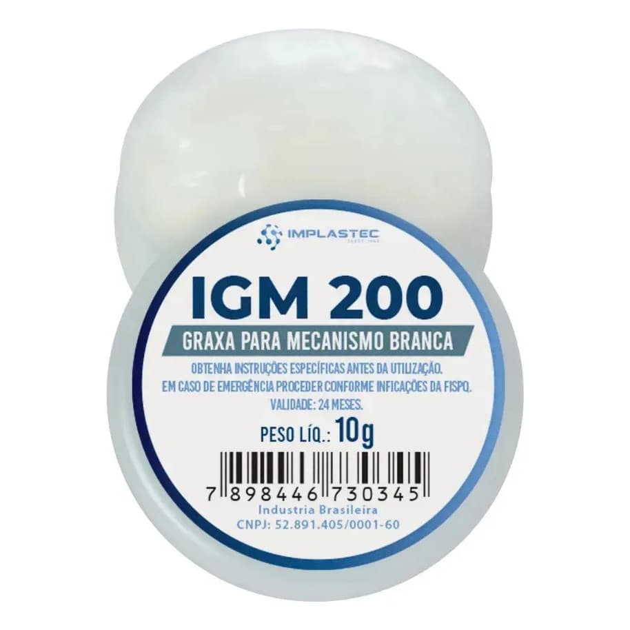 Graxa Branca Especial Para Mecanismos Igm 200 Implastec 10g