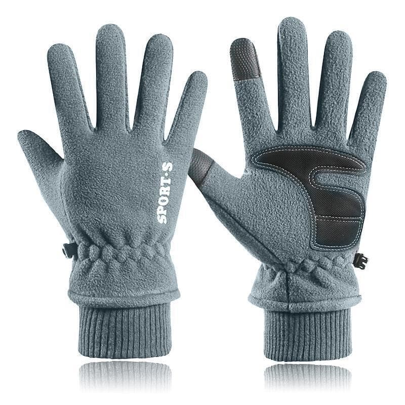 Luvas quentes masculinas inverno à prova de lã à prova de frio equitação ao ar livre motocicleta inverno à prova de vent