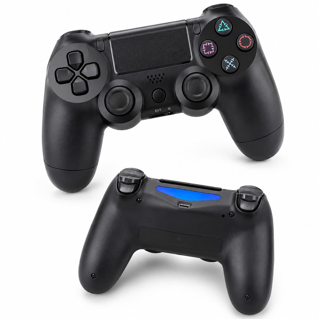 Controle sem fio Bluetooth Compatível P4 com cabo de carregamento