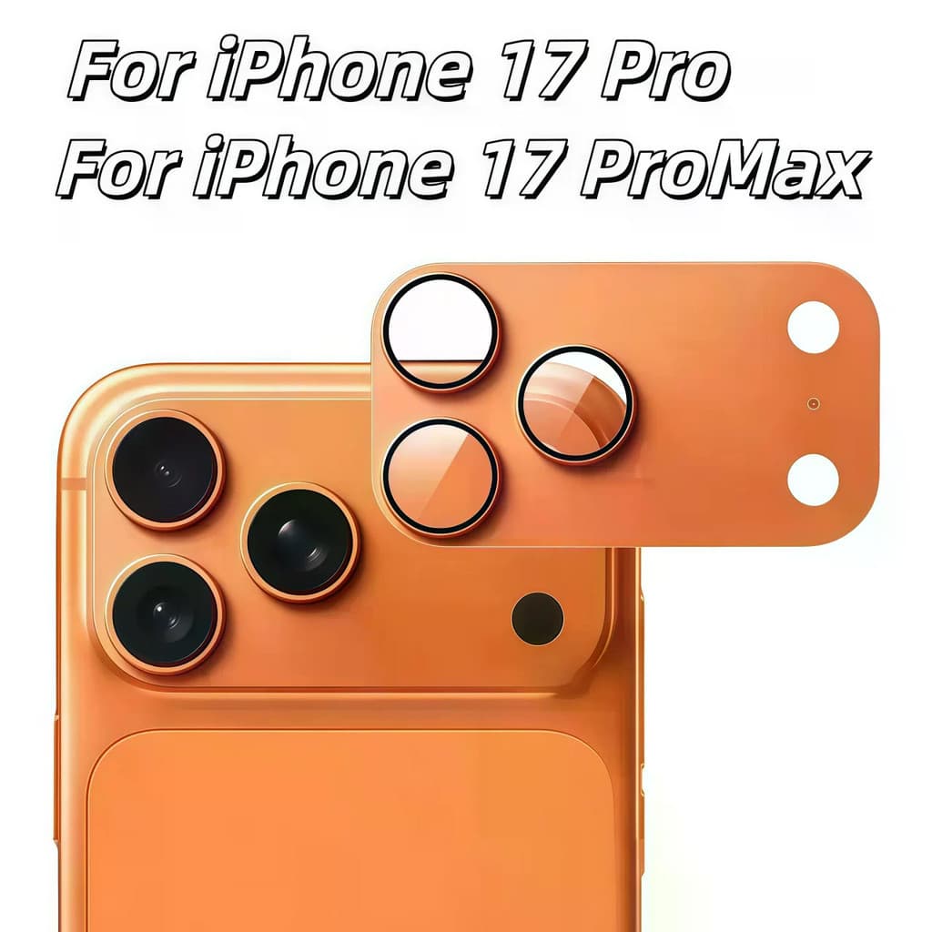 Capa De Lente De Câmera Com Armadura De Metal Para Proteção Total IPhone 17 Pro Max