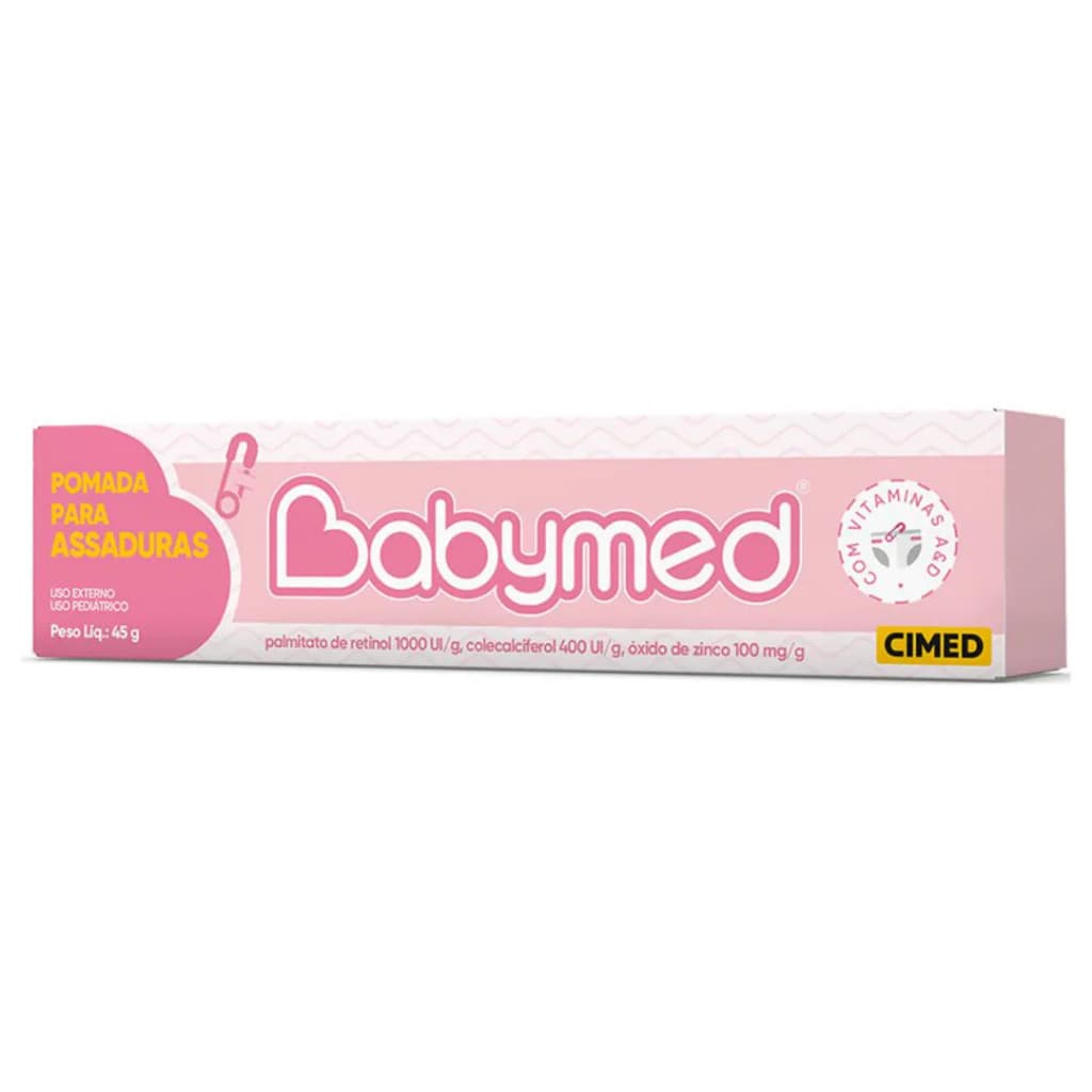 Pomada Para Assaduras Babymed Menina 45g.