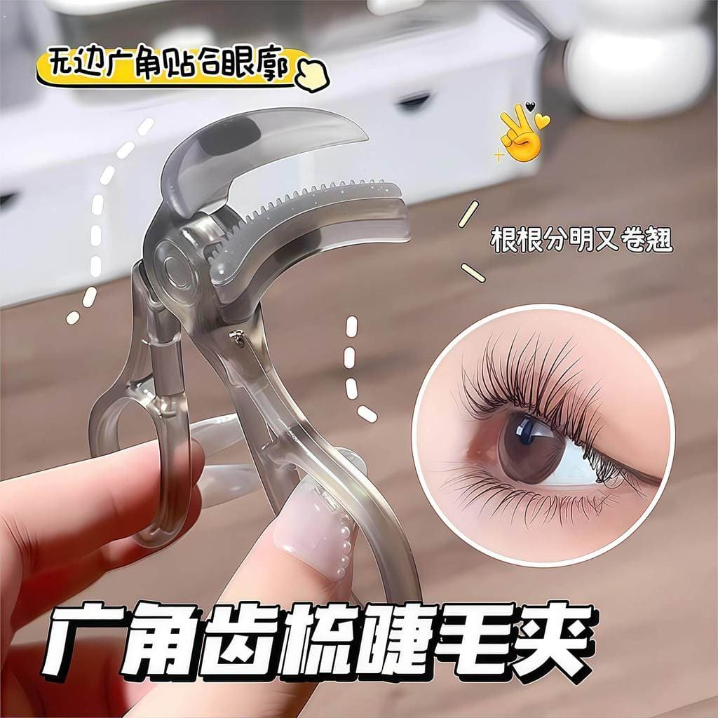 Novo estilo pente de dente modelador de cílios avançado estilo grande angular nuvens Curling modelagem de longa duração