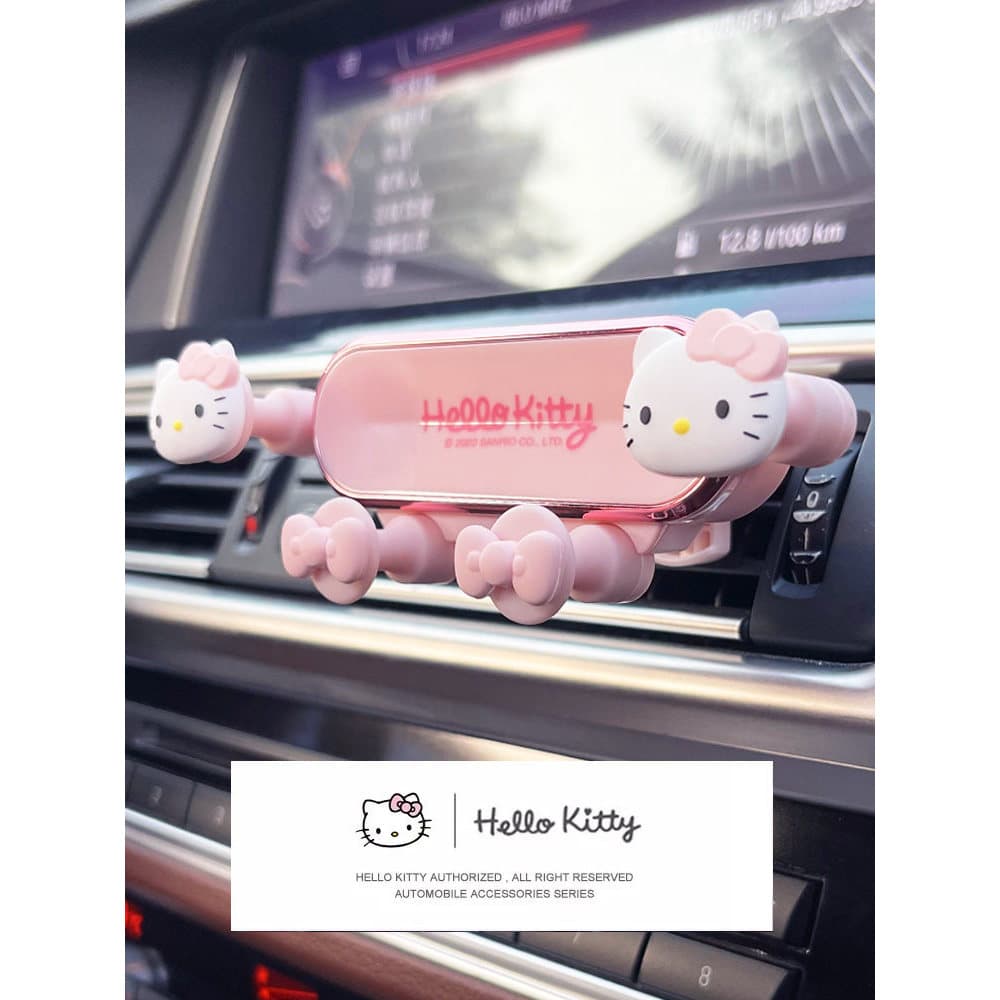 HelloKitty Suporte para carro Saída de ar Quadro de navegação para carro Suporte para carro Interior Fixo Carro Feminino