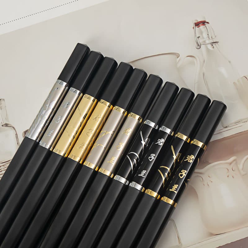 Novo estilo pauzinhos de liga resistente a altas temperaturas em relevo cavalheiro orquídea antiderrapante doméstico fam