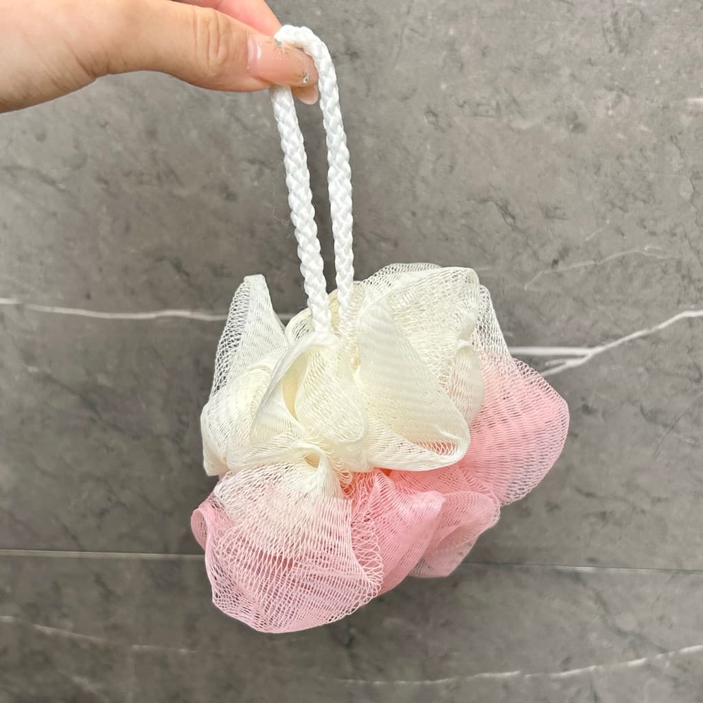 Apenas dígitos|Bola de banho dupla cor correspondente|Soft Huh Shun tem um|Bola de banho Bola de flores de banho rica em