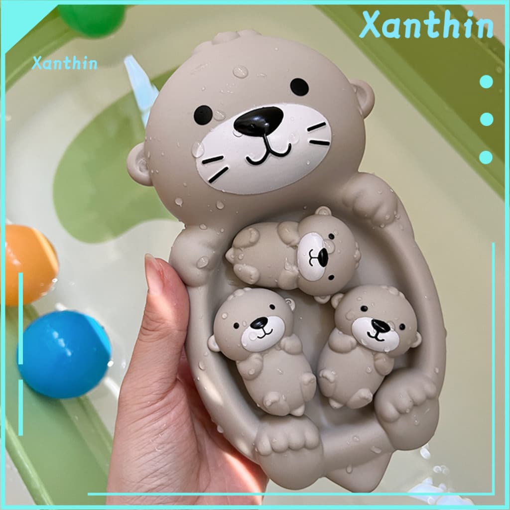 Water Play Toys for Kids Mother Otter and Baby Otters Toy Cute Family Bath Set – Soft for Fun for Toddlers