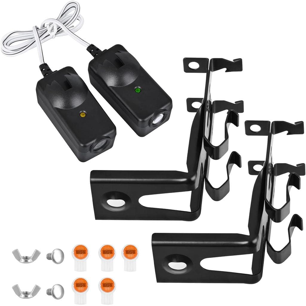 Sensor de Porta de Garagem 41A5034 com Suportes, Substituição para Sensores de Porta de Garagem Liftmaster Chamberlain C