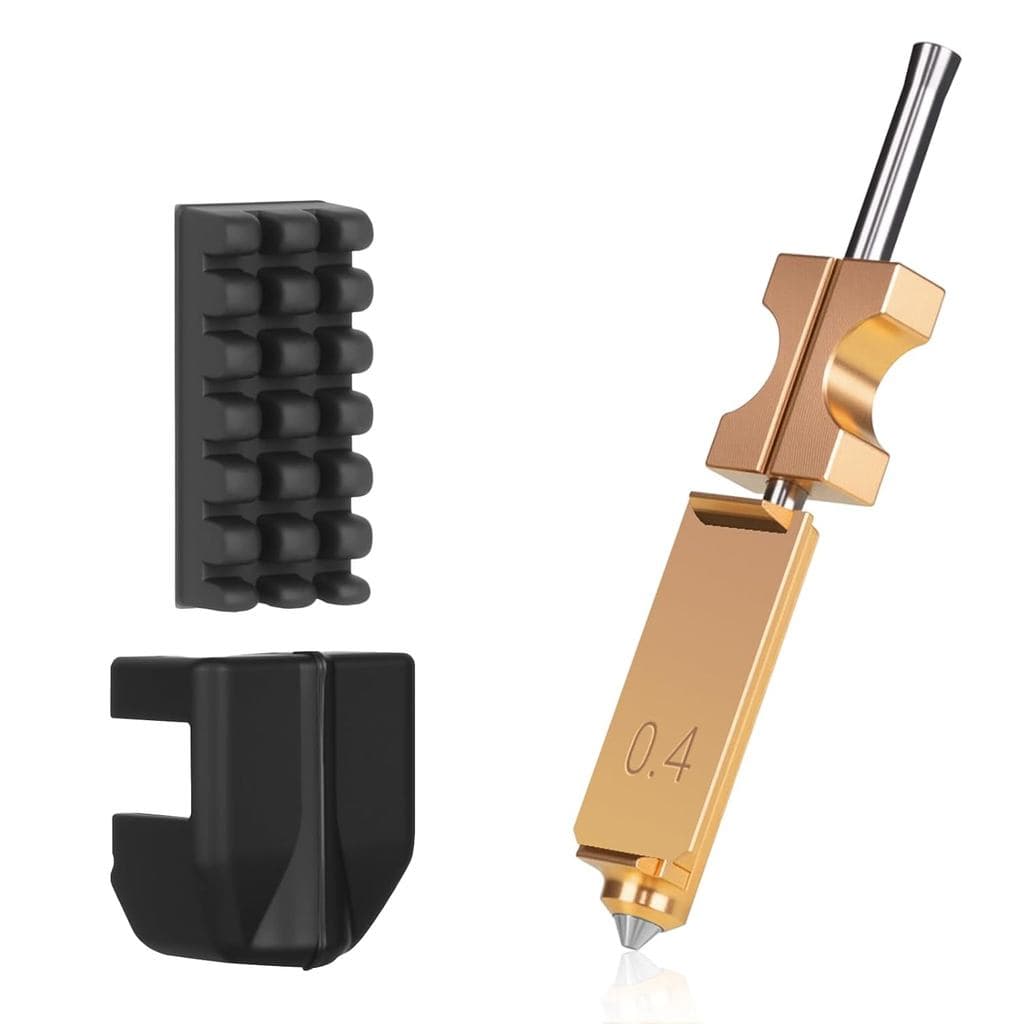 Bico AD5X de 0,4 mm atualizado, bico de impressora 3D de liga de cobre endurecido com troca rápida, suporta impressão de