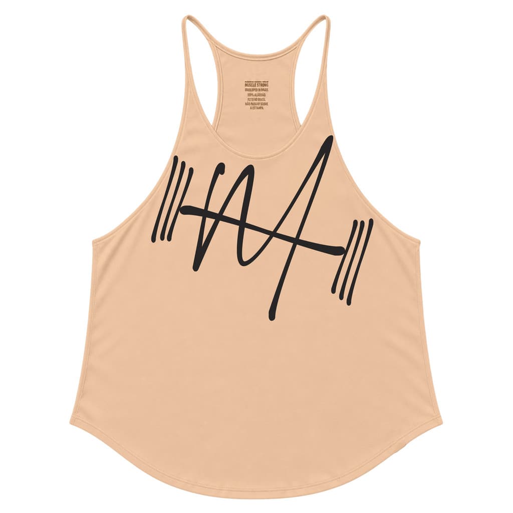 Regata Cavada Muscle Strong Pessego Assinatura
